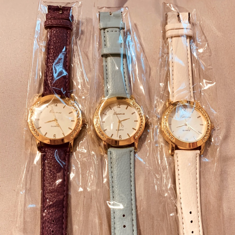 Geneva quarts watch. $23 for 3